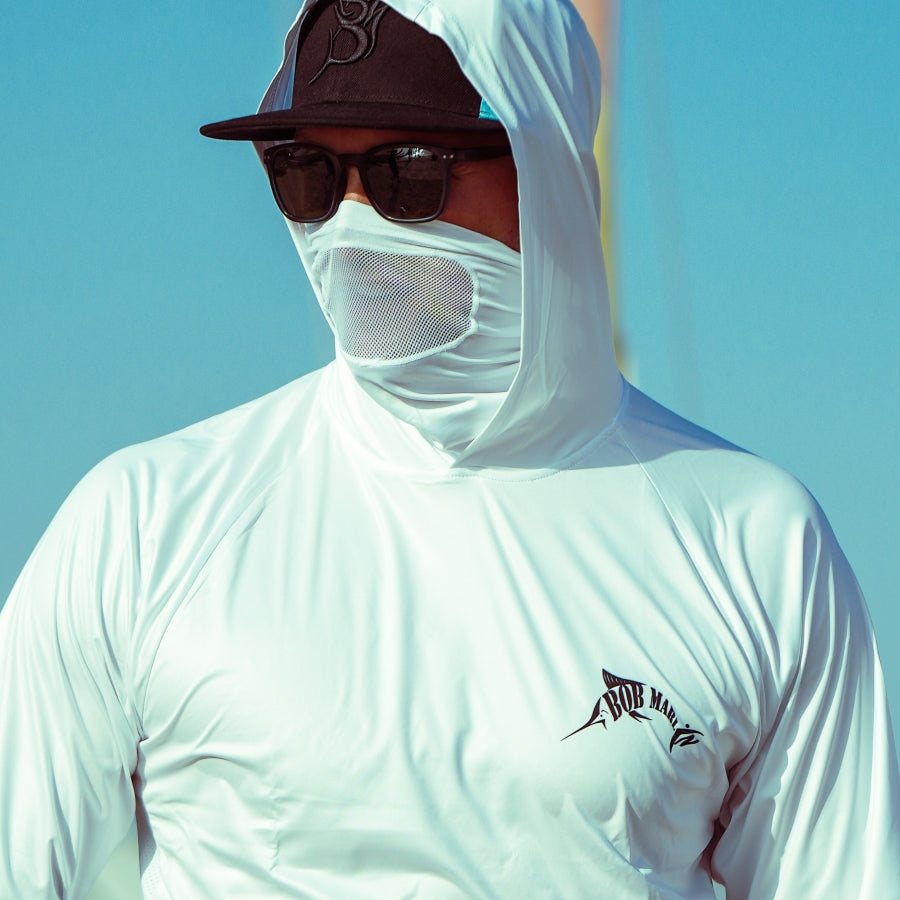 sun hoodie with face mask