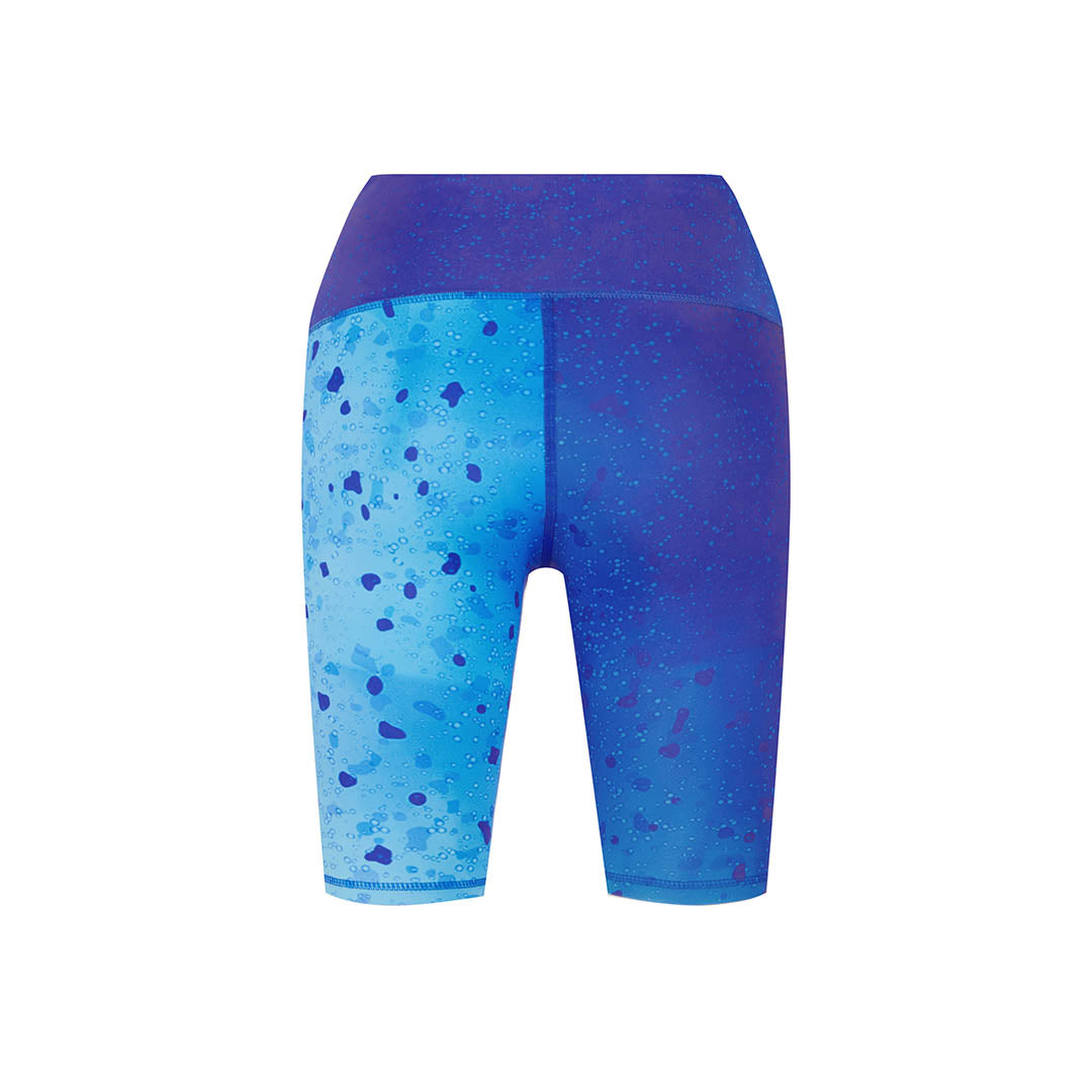 Women's Recycled Short Leggings Bob Mahi Blue – BobMarlinGear