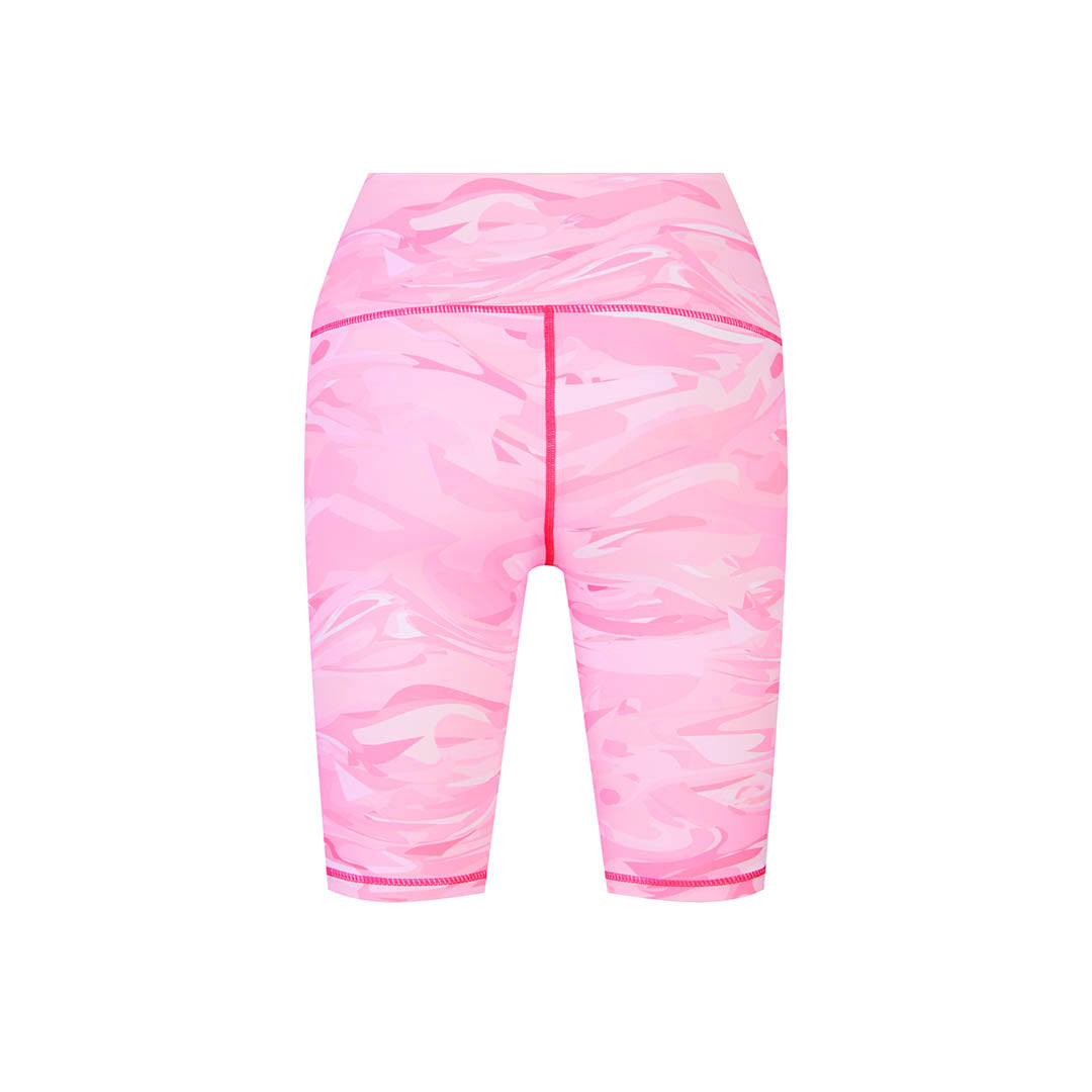 Women's Recycled Short Leggings Pink Storm – BobMarlinGear