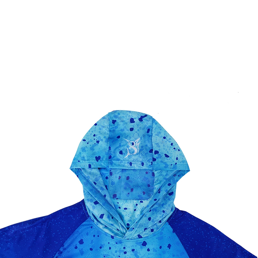Performance Hoody With Built-in Face Mask Bob Mahi Blue
