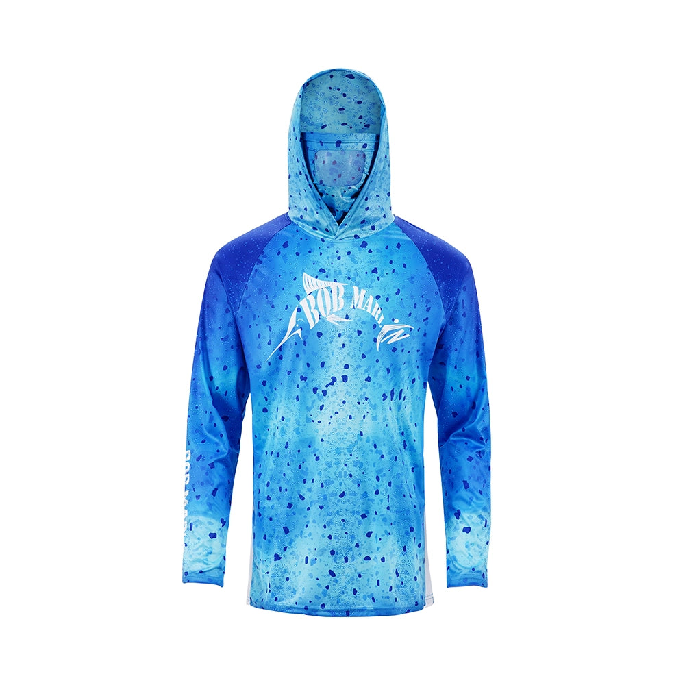 Performance Hoody With Built-in Face Mask Bob Mahi Blue