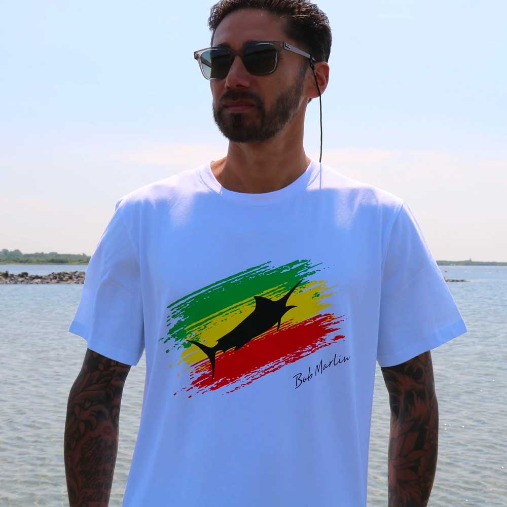 T-Shirt Rasta Flag White