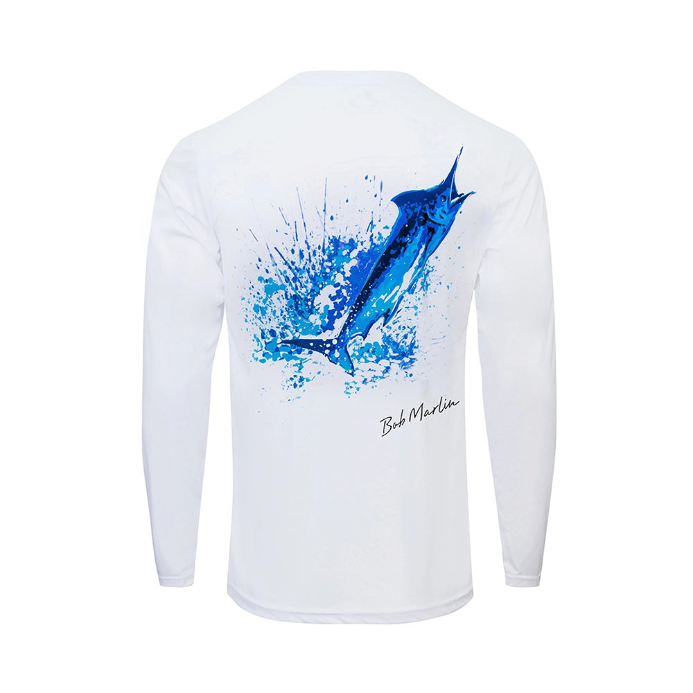 Performance Shirt Ocean Marlin White