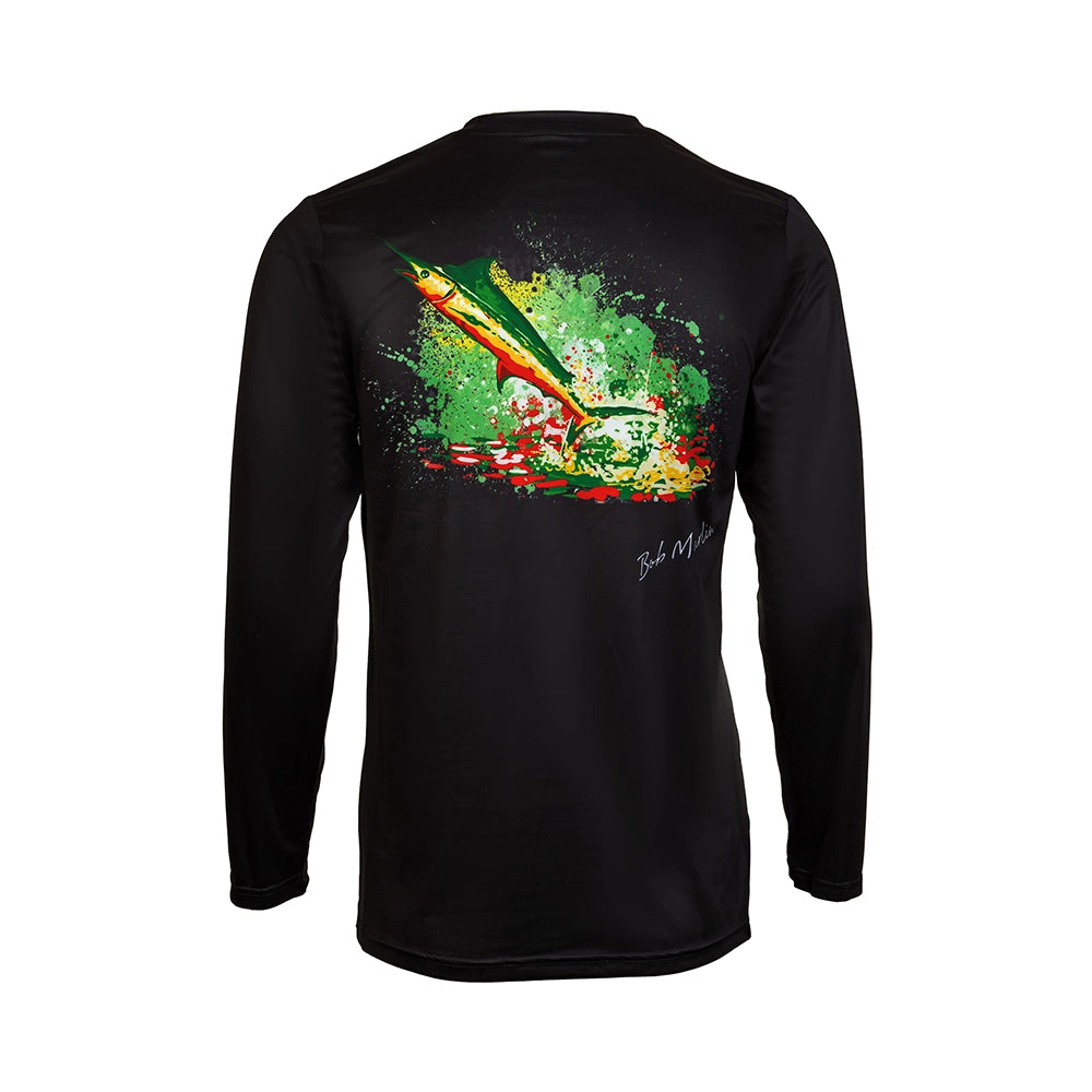 Performance Shirt Rasta Marlin Black – BobMarlinGear