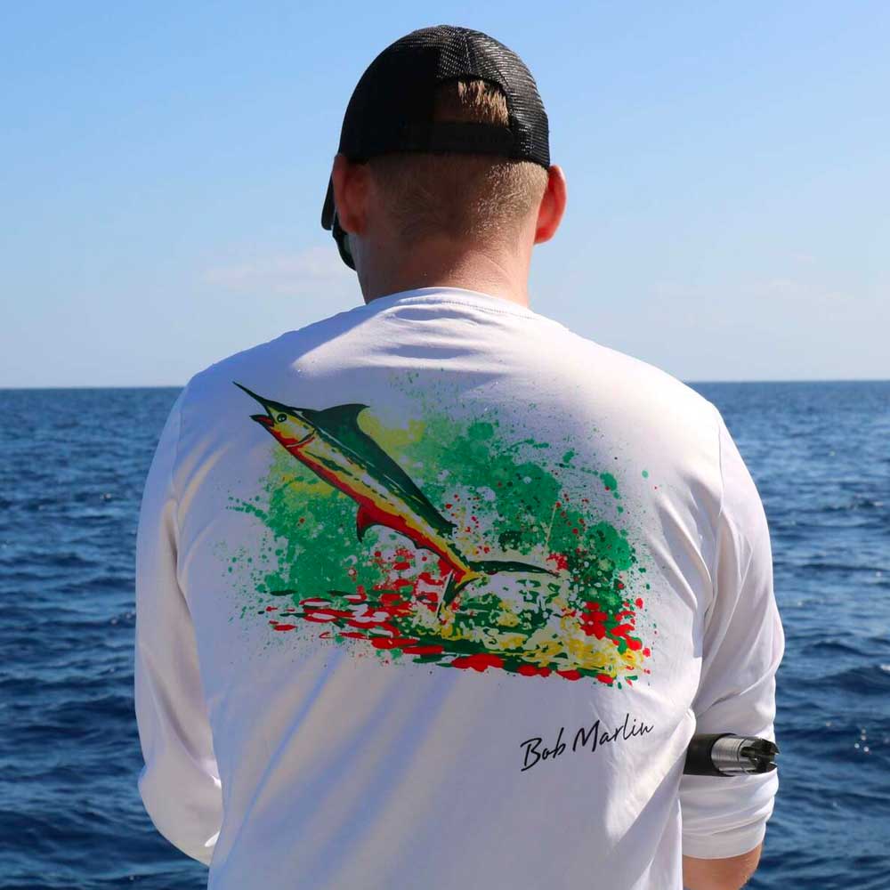 Performance Shirt Rasta Marlin White