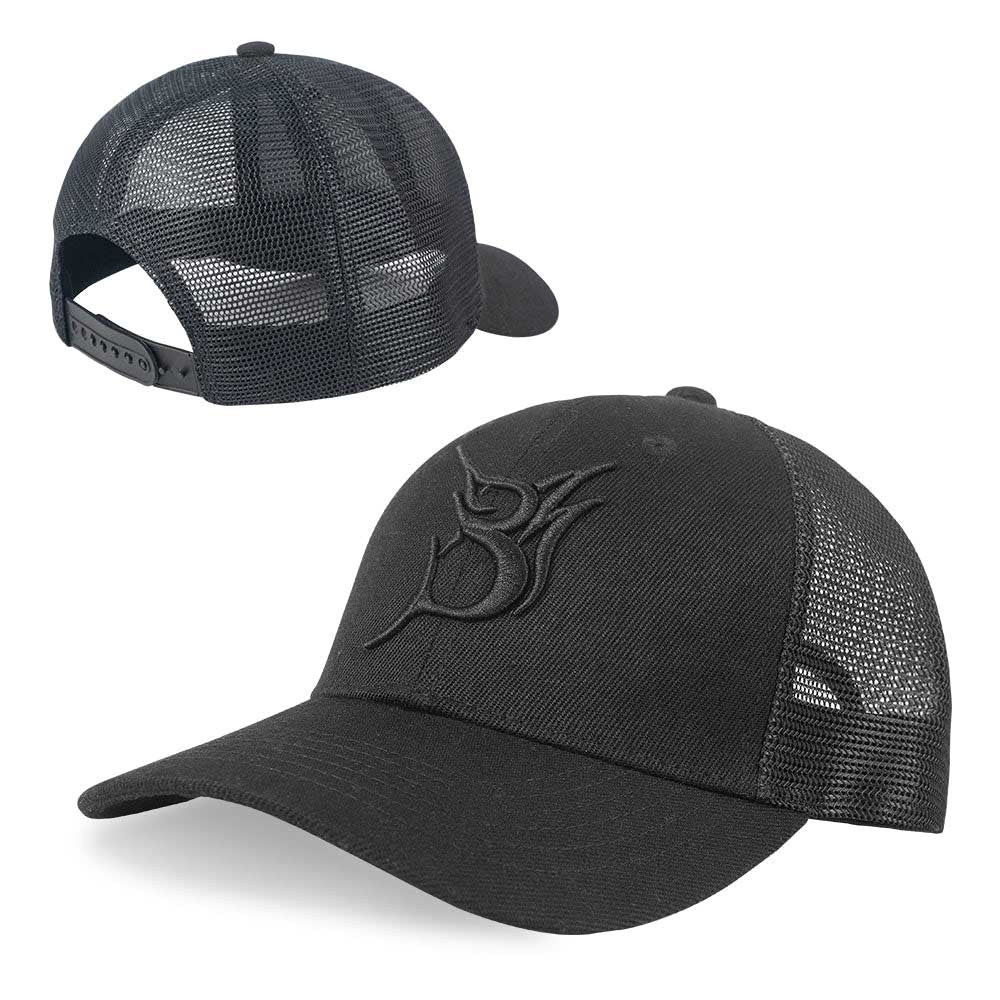 Baseball Cap Black on Black