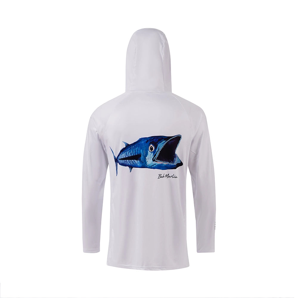 Performance Hoody With Built-in Face Mask Natty King White