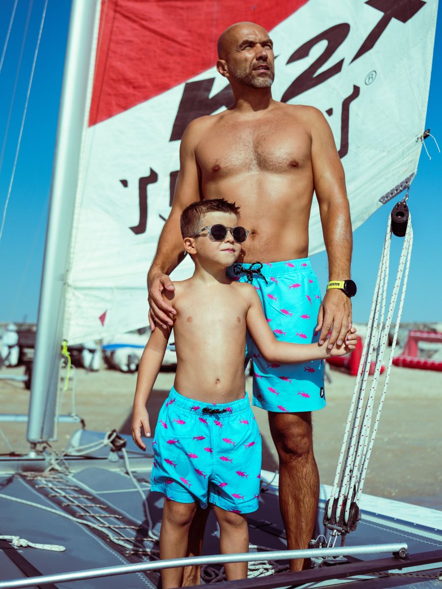 Youth Recycled Swim Shorts – BobMarlinGear
