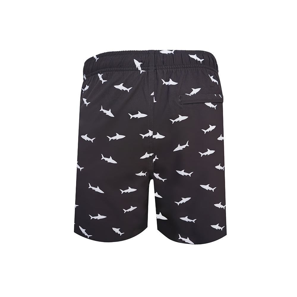 Recycled Swim Shorts Shark Black