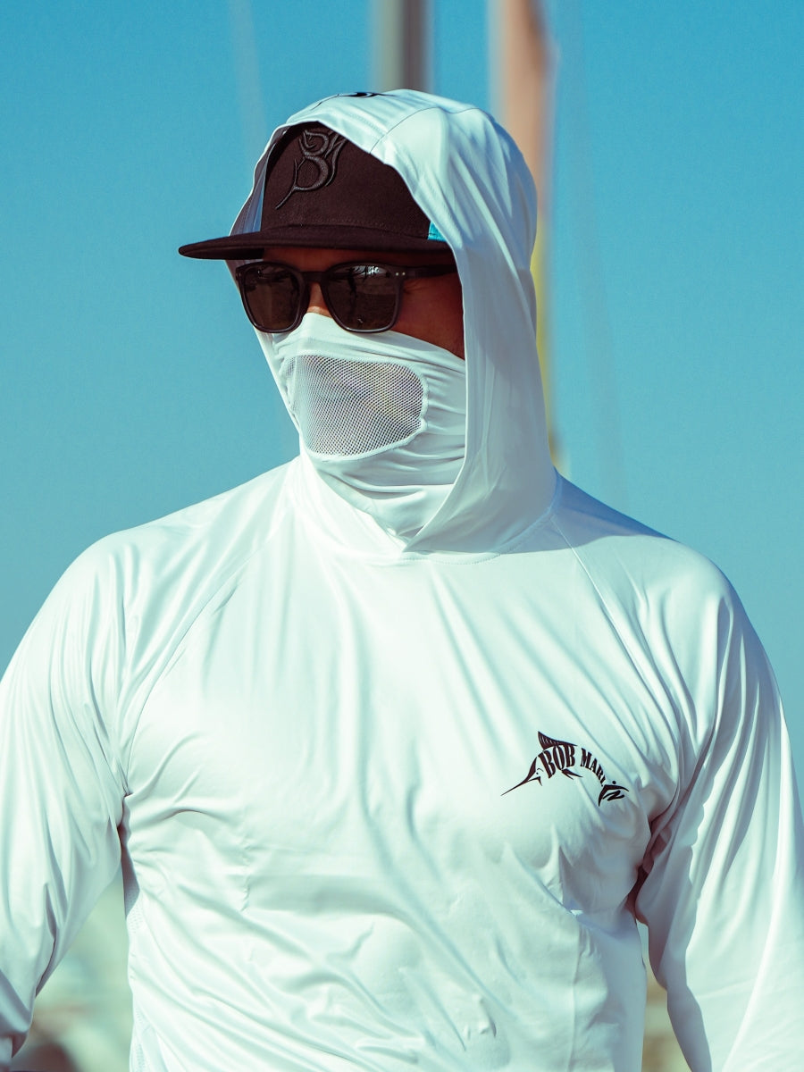 sun hoodie with face mask